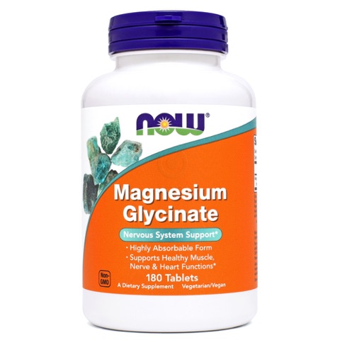 NOW Magnezijev glicinat · 180 tablet